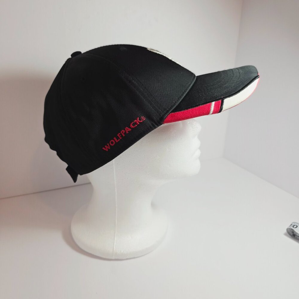 NC State Wolfpack Hat – NCAA Licensed – Black & Red Adjustable Baseball Cap - Picture 4 of 10